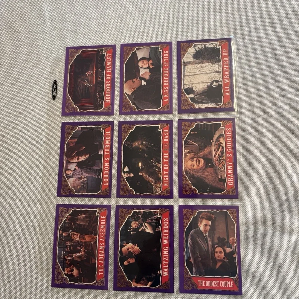 The Addams Family Topps Trading‎ Card Set 99 Cards 11 Stickers Wednesday Addams